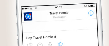 Öffne WhatsApp, suche nach 'Travel Homie' in deinen Kontakten und schreib mir!